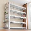 Perforated board storage rack household shelf floor-standing balcony integrated wall storage organizer steel storage display rack
