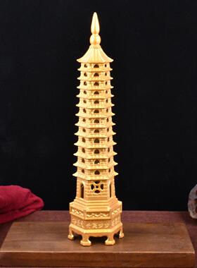 黄铜十三层文昌塔摆件办公室书桌书房客厅装饰工艺品