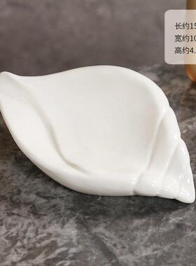 陶瓷鸭子肥皂盒家用沥水不积水香皂盒置物架沥水卫生间洗手台皂盒