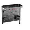 Desktop hole board storage rack clip-type vertical gaming accessories punch-free clamp table dormitory desktop storage rack hanging board