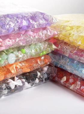 20g/Pack 9 Color Mixed Style Clear Acrylic Beads for Jewelry