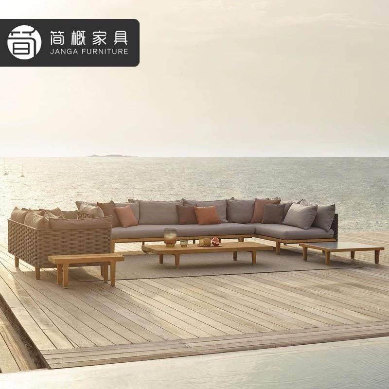 户外花园庭院藤编沙发室外柚高茶几家组具56酒店别端墅木露天沙发,淘宝优惠券,粉丝福利购,淘宝优惠卷