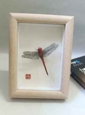 芜湖铁画一鸣惊人蝴蝶蟋蟀昆虫手工非遗铁画仿真礼品地方特色