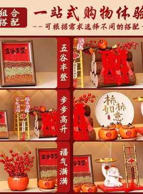 乔迁之喜仪式布置全套新居装饰用品套餐搬家入宅礼物新房进门摆件