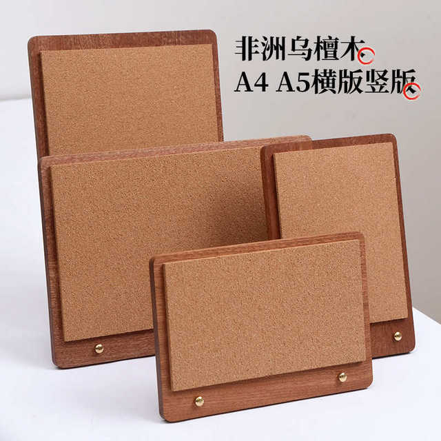 Desktop cork board message board coffee shop price list display stand vertical solid wood pad milk tea shop menu display