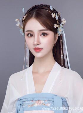 汉服头饰流苏发箍仙气古风发饰