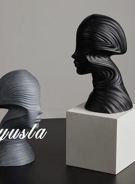 板意UFB式客厅电视高柜边柜摆件样间酒店别墅级小众家居装饰餐品