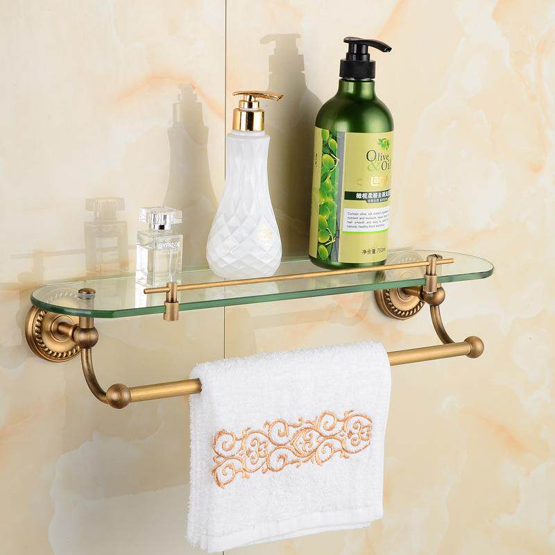 Sashuang Bathroom Copper Towel Rack Towel Rack European Antique Twist Towel Rack Antique Towel Ring Toilet Brush