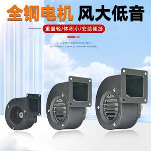 新款诚亿220V柴火炉鼓风机小型散热离心吹风机静音锅炉颗粒炉