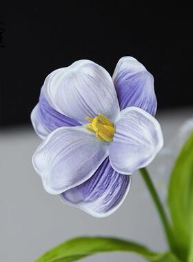 蓝风信诗插花花束结婚手捧花装饰客厅玄关餐桌仿真花假花摆件