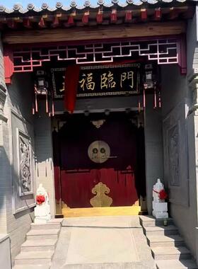 （纹理清晰)中式门楼墀头门神牌匾仿古青砖影壁古建装饰浮雕砖雕