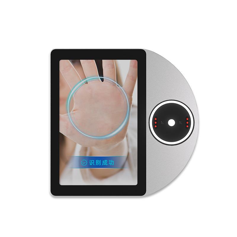8-inch palm print, face recognition, attendance and access control all-in-one machine, facial swipe card password system, clock clock, smart fingerprint