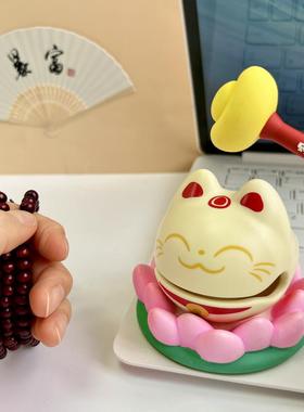 小木鱼敲打解压桌面摆件玩具公德工位情绪稳定神器猫儿童生日礼物