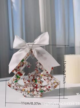 跨境意诞节水晶圣碎石圣诞树七SJ042彩滴摆件家居装开饰业礼物工