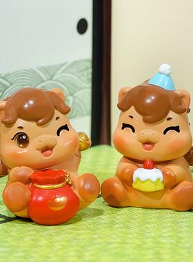 新款小福马生肖摆件桌面摆件装饰品儿童礼物寺庙文创礼品伴手礼