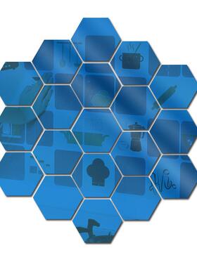 Wholesale Hexagonal Acrylic Wall Stickers for Personalized a