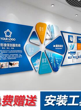 企业发展历程公司文化墙设计定制宣传形象墙背景墙制作3d立体墙贴