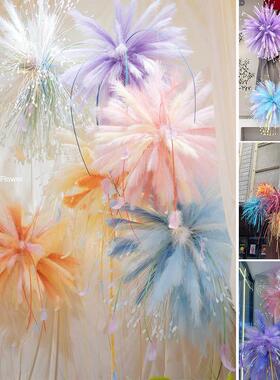 户外烟花包春季商场商店橱窗装饰室内婚礼展示饰品照片签到点