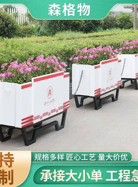 户外不锈钢花箱商场酒店绿化工程耐腐蚀透气市政景观花盆容器耐候