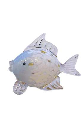 创意亲嘴鱼对吻鱼摆件创意北欧简约玄关摆件现代轻奢软装家居饰品