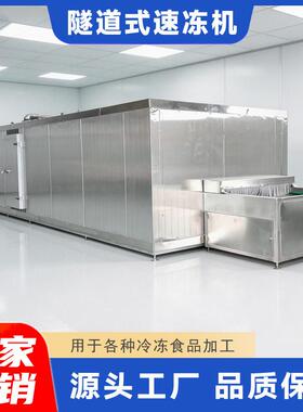 隧道式速冻机大型商用黄花鱼冰鲜速冻设备生产厂家直供