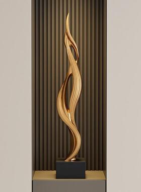 风生水起入户门玄摆件关迁客厅轻奢高档电视柜竖饰LIH高落地装乔