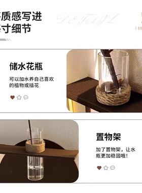 奶油风水培绿植玄关装饰画入户正对门挂画走廊过道尽头造景墙壁画