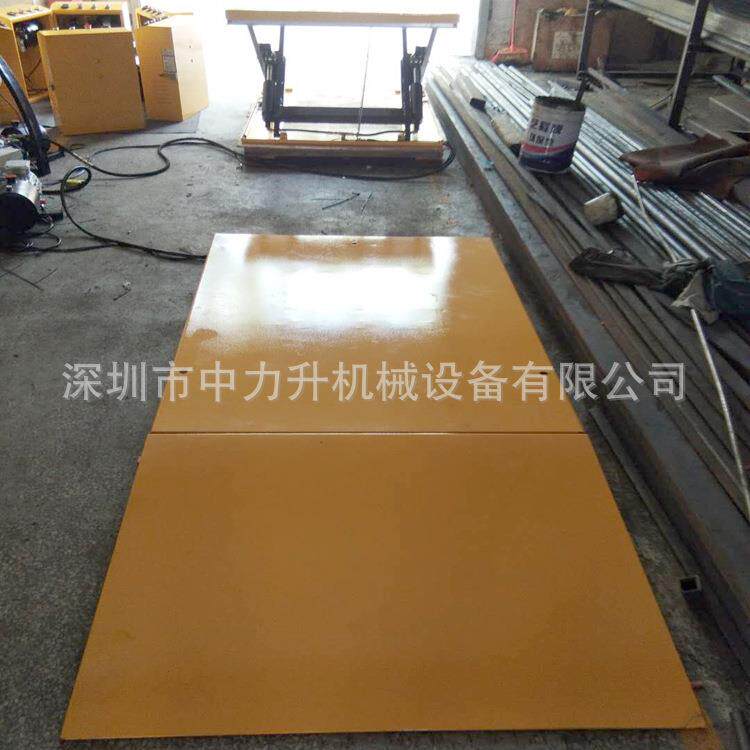 Slope ultra-low lifting platform U-shaped fixed electric lift low-level hydraulic vehicle lifting platform