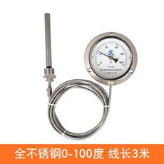Давление тип термометр 计测锅炉蒸汽304测油温不锈钢式压力工业用测温度温计水温温度表
