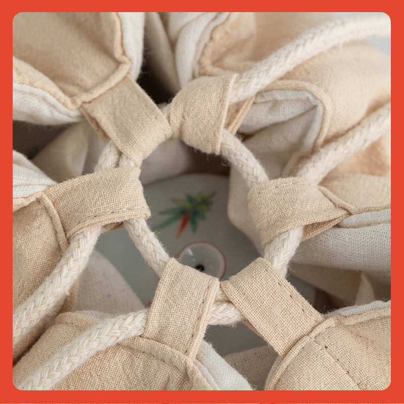 ∞棉麻茶杯茶壶套装收纳袋加长加厚旅行茶具包大号便携布袋,淘宝优惠券,粉丝福利购,淘宝优惠卷