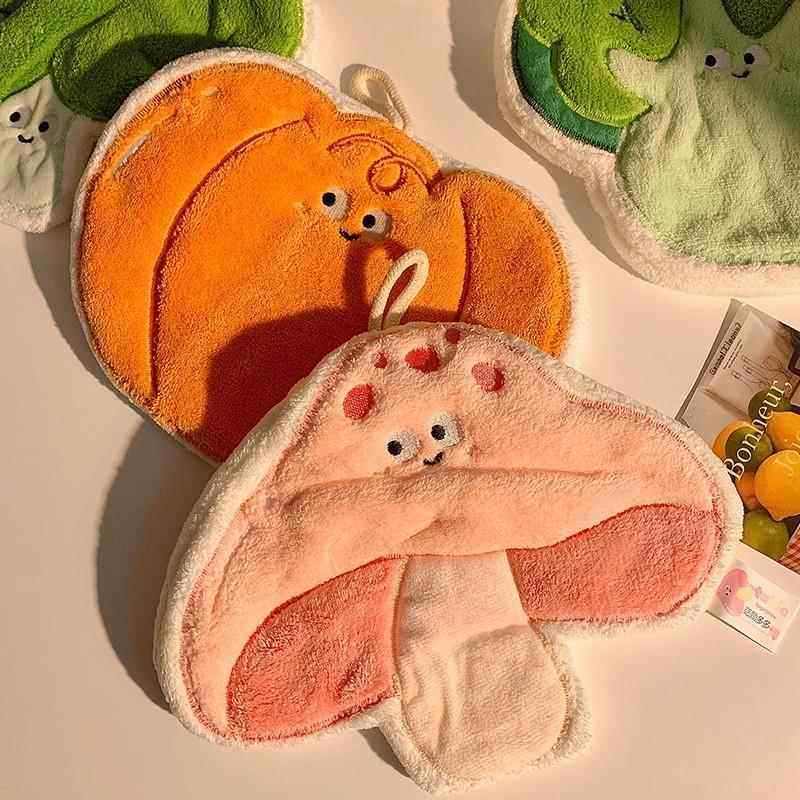 德国蔬菜擦手巾挂式可爱卫生间吸水速干毛巾手帕厨房搽抹布,淘宝优惠券,粉丝福利购,淘宝优惠卷