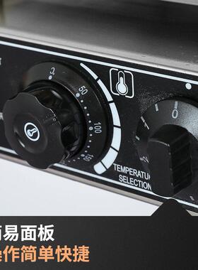 冠佳商用翻转两片华夫饼机双面加热华夫炉雪糕格子饼翻转松饼机器