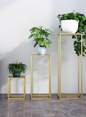 北欧铁艺花架阳台置物架室内客厅装饰摆件多肉绿萝落地式花盆架子