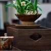 North American black walnut solid wood tea table storage box jewelry storage box tea set cup storage box storage box storage display cabinet