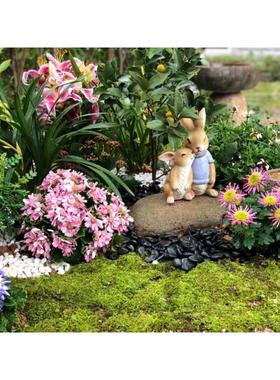 花园杂货 庭院树脂小兔子摆件创意园艺户外动物花架桌面装饰摆件