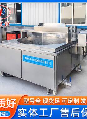 食品油条厂用油炸机械设备小鱼仔小型油炸锅蔬菜肉串面食油炸机