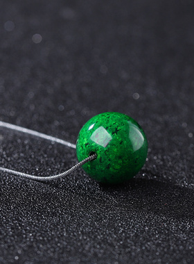 20MM特惠捡漏！超美绿油油干青珠子锁骨链项链挂件女