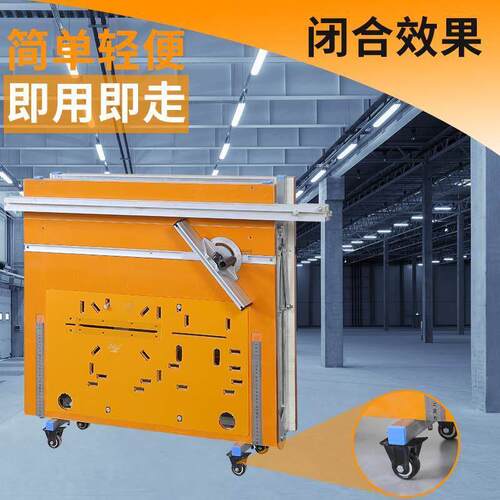 多功能折叠木工锯台便携升降斜切工作台装修推台锯小型倒装操作台 - 图1
