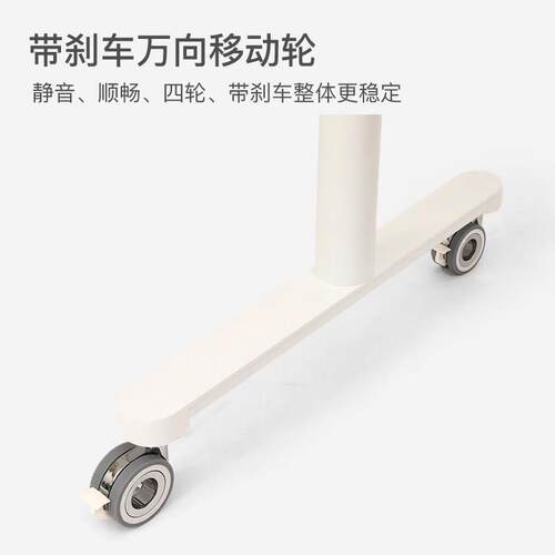 WITTABLE升降桌专用快装德国精工螺杆式脚轮高承重静音定位万向轮 - 图0