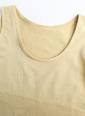 Men's Solid Scoop Neck Open Crotch Shapewear Bodysuit,