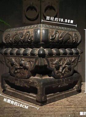 山西天然青石彷古做旧石雕琴棋书画多子多福石墩柱墩复古陈设摆件