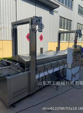 商用全自动油炸流水线油炸桑叶鲅鱼薯条薯塔流水线牛肉干