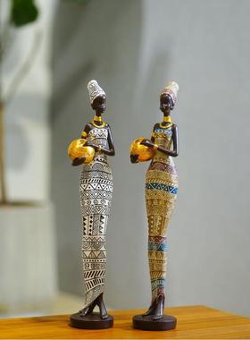 电视柜工艺品跨境黑人装饰摆件