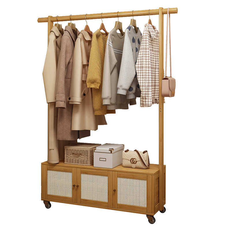 多功能鞋柜衣帽架一体收纳柜卧室可移动挂衣架简约现代衣服置物架,淘宝优惠券,粉丝福利购,淘宝优惠卷