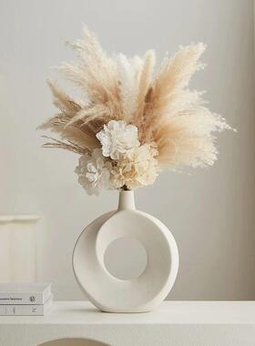 Nordic Style Ceramic Donut Vase Modern Home Decoration Eleg