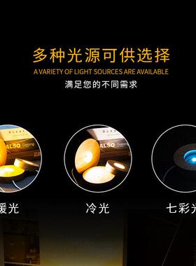 定制USB发光木质底座 LED灯饰实木小夜灯底座 创意榉木发光底座