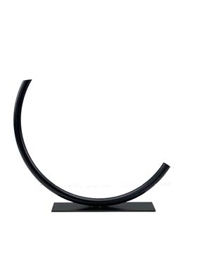 简约拱形桥现代黑色金属细管半圆花器摆件样板房软装插花饰品摆设