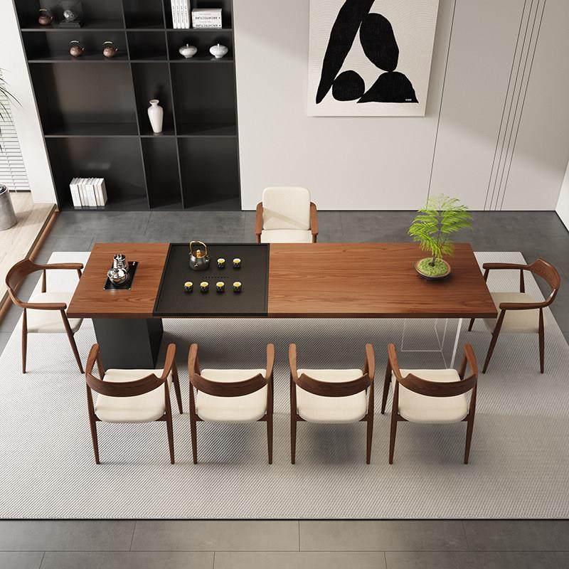 老板办公室大型实木茶桌会客接待泡茶桌高档茶台带茶盘烧水壶一体,淘宝优惠券,粉丝福利购,淘宝优惠卷