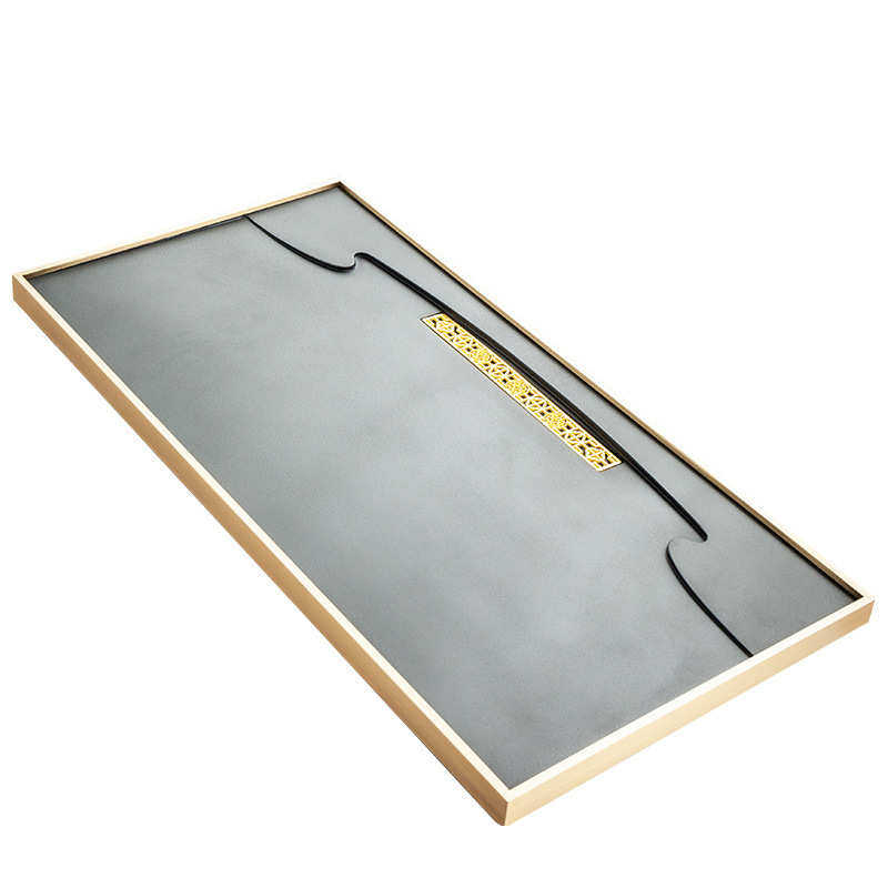 天然乌金石茶盘家用简约镶铜石头茶台大小号黑金石材茶海茶具托盘,淘宝优惠券,粉丝福利购,淘宝优惠卷