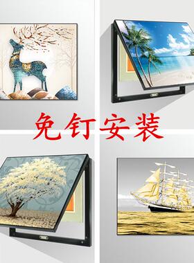 进户门家里室内电表箱装饰画遮挡电闸电盒子配电箱免打孔墙上挂画